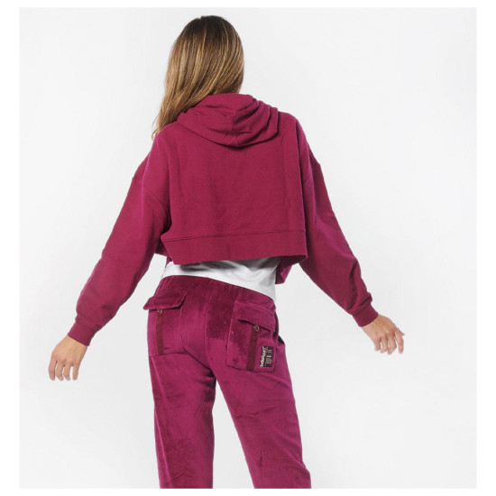 Bodyaction Γυναικείο φούτερ Oversized Cropped Hoodie Bodyaction Γυναικείο φούτερ Oversized Cropped Hoodie